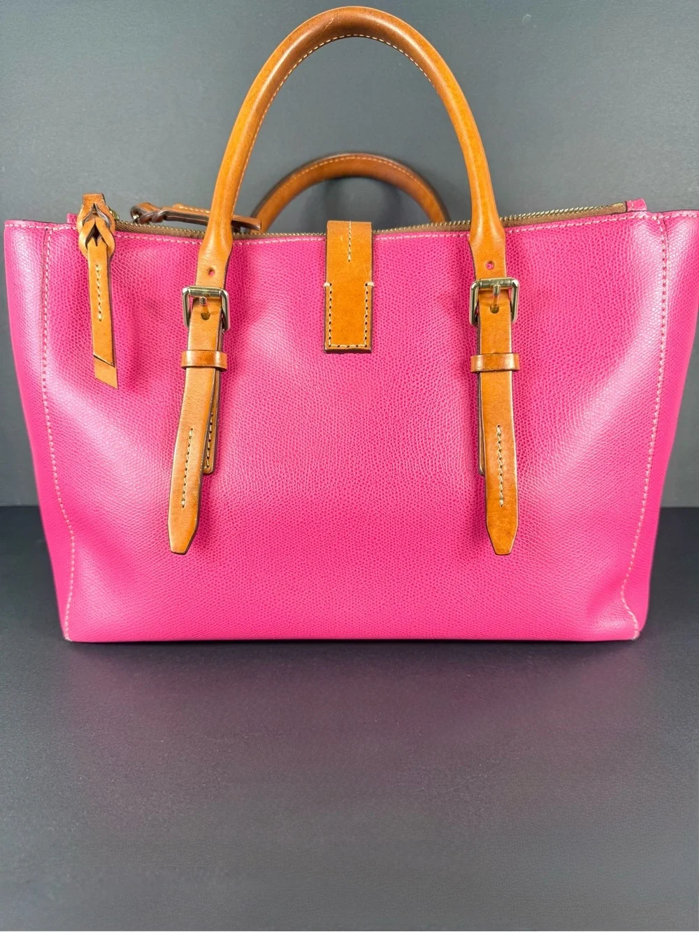 Dooney & Bourke Miller Satchel Fuchsia